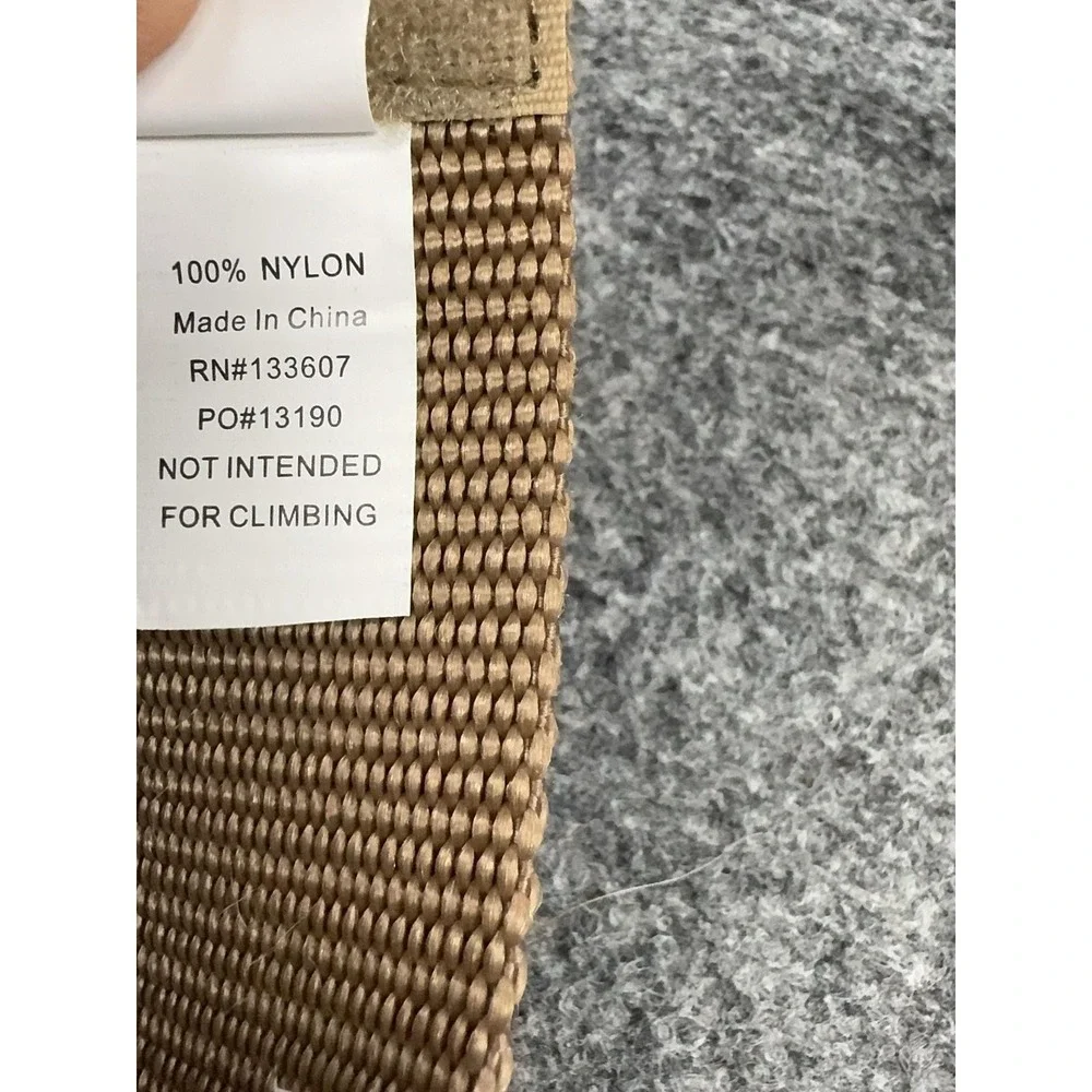 Kryptek Belt Mens XL Beige Nylon Webbing Tactical Adjustable Buckle Military